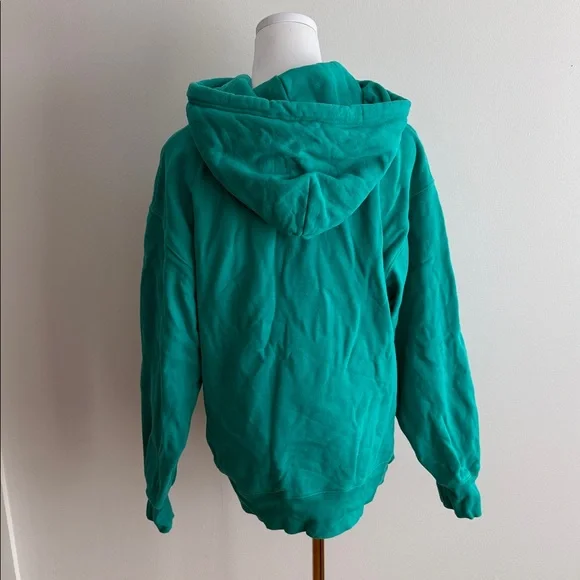 ARITZIA TNA Teal Hooded Sweatshirt - Picture 2 of 3